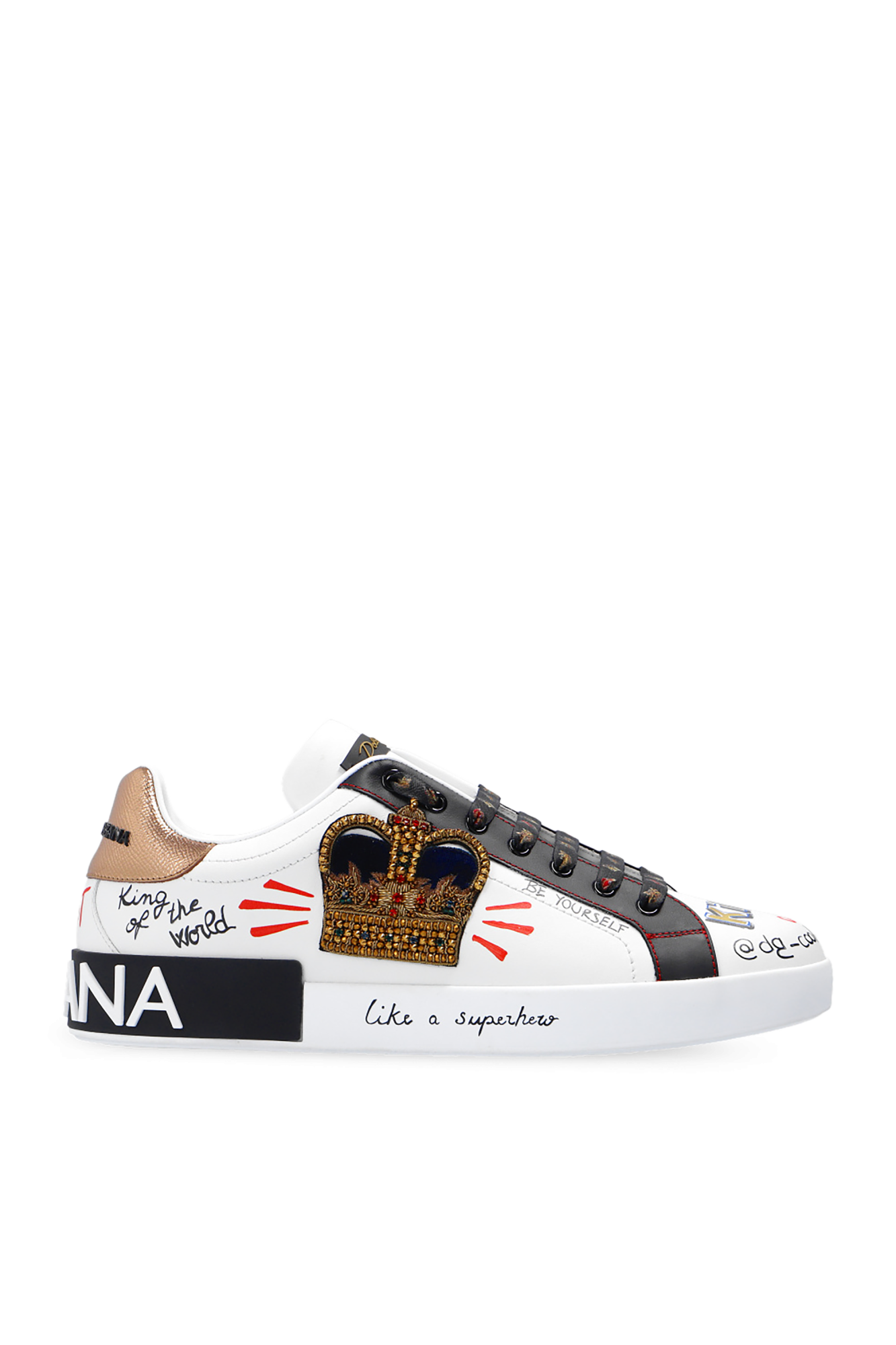 White Portofino sneakers with logo Dolce Gabbana Vitkac GB